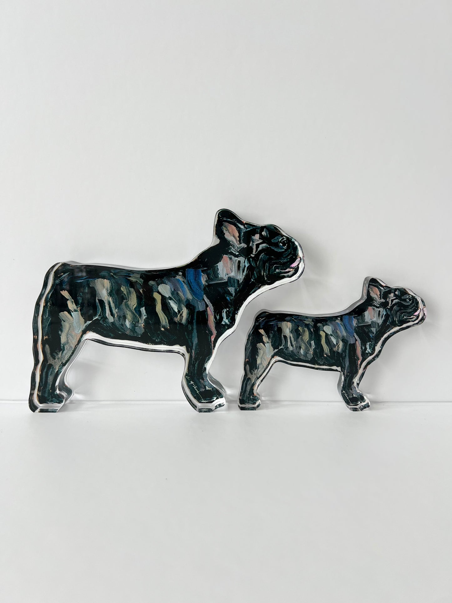 "Frenchie Brindle" acrylic