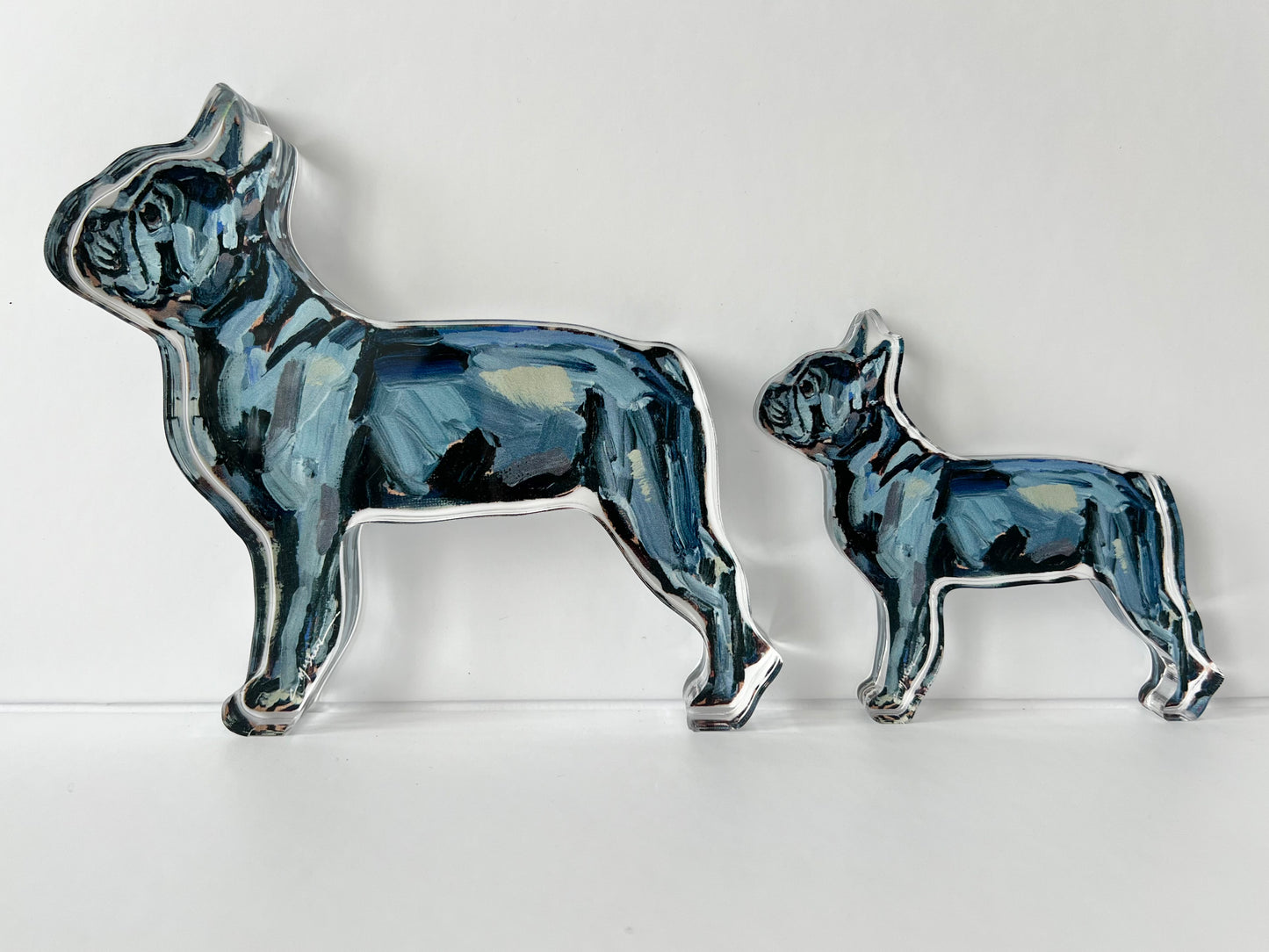 "Frenchie Blue" acrylic