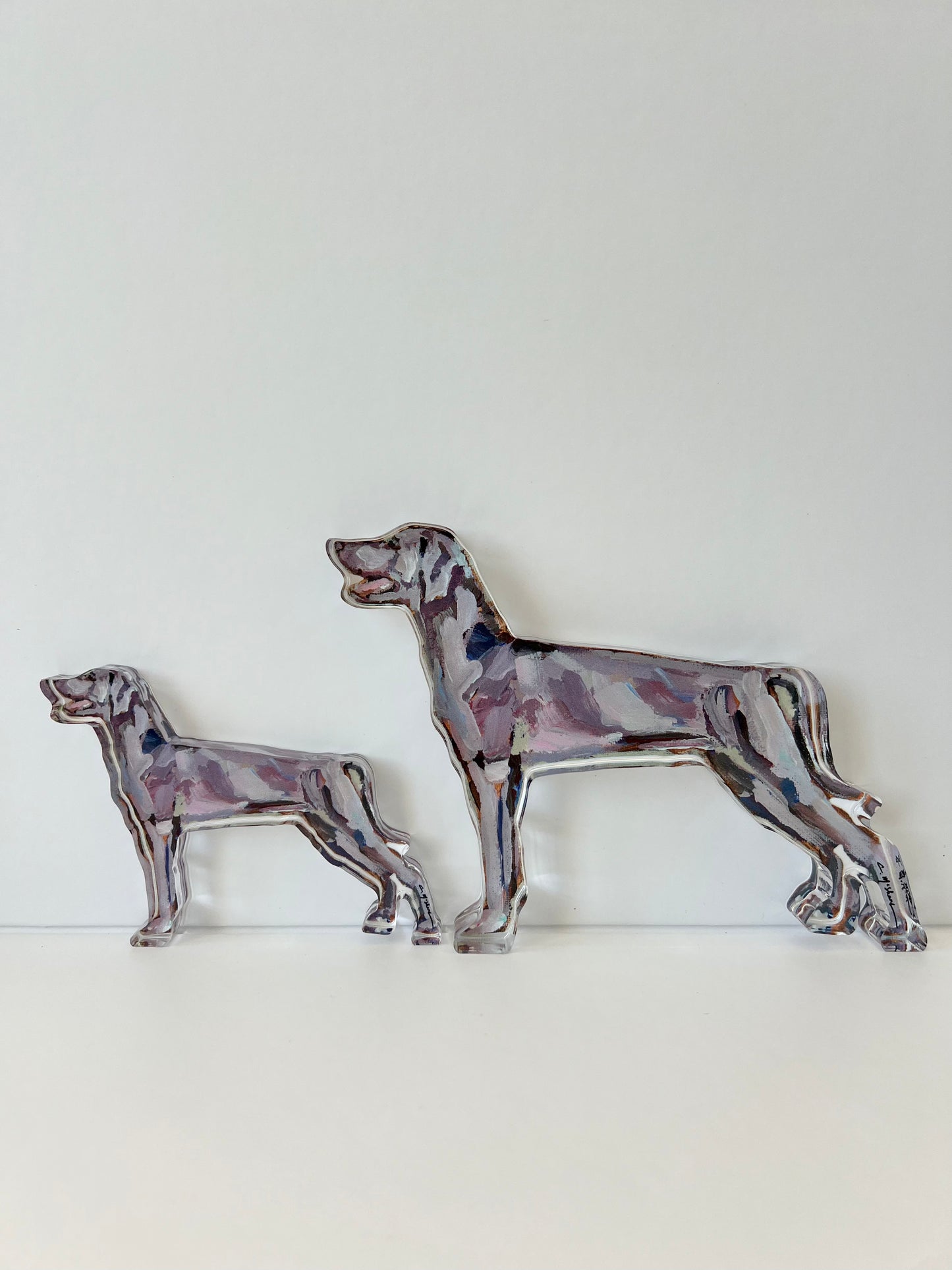 "Weimaraner" acrylic