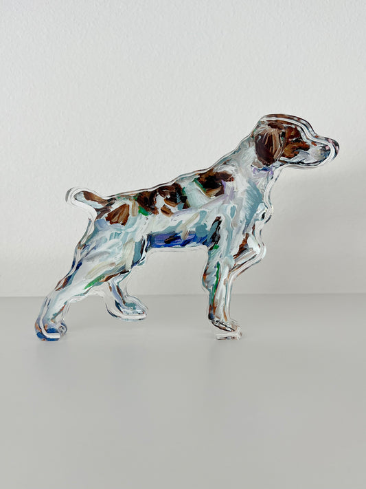 "Brittany Spaniel" acrylic