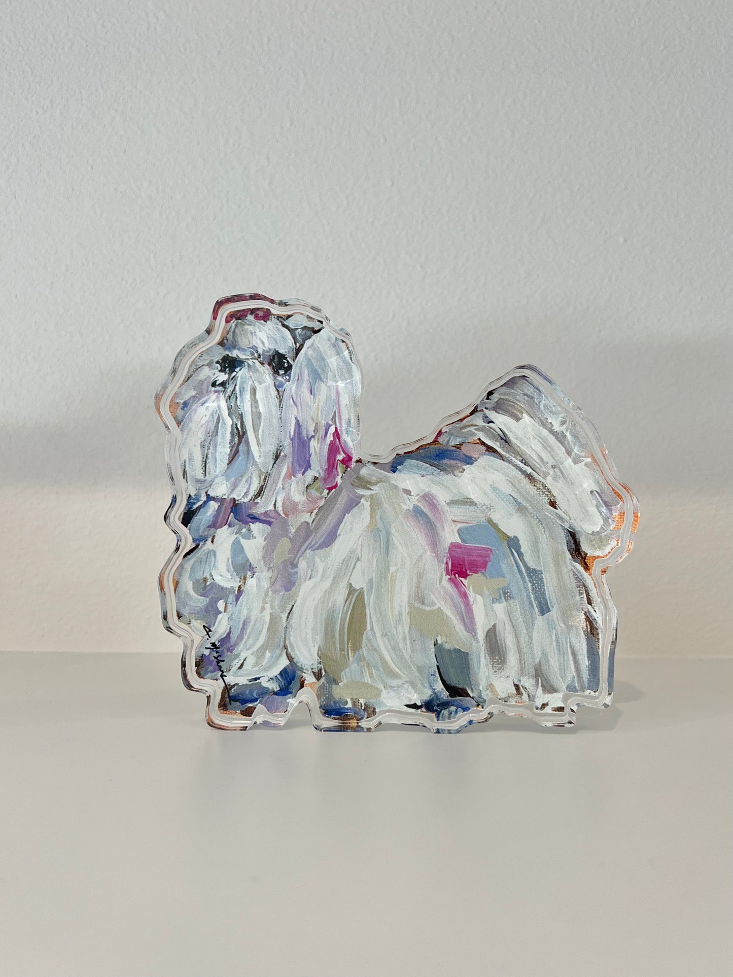 "Maltese Long Haired" acrylic