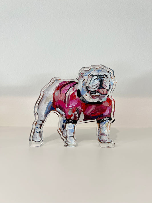 "Bulldog Red" acrylic