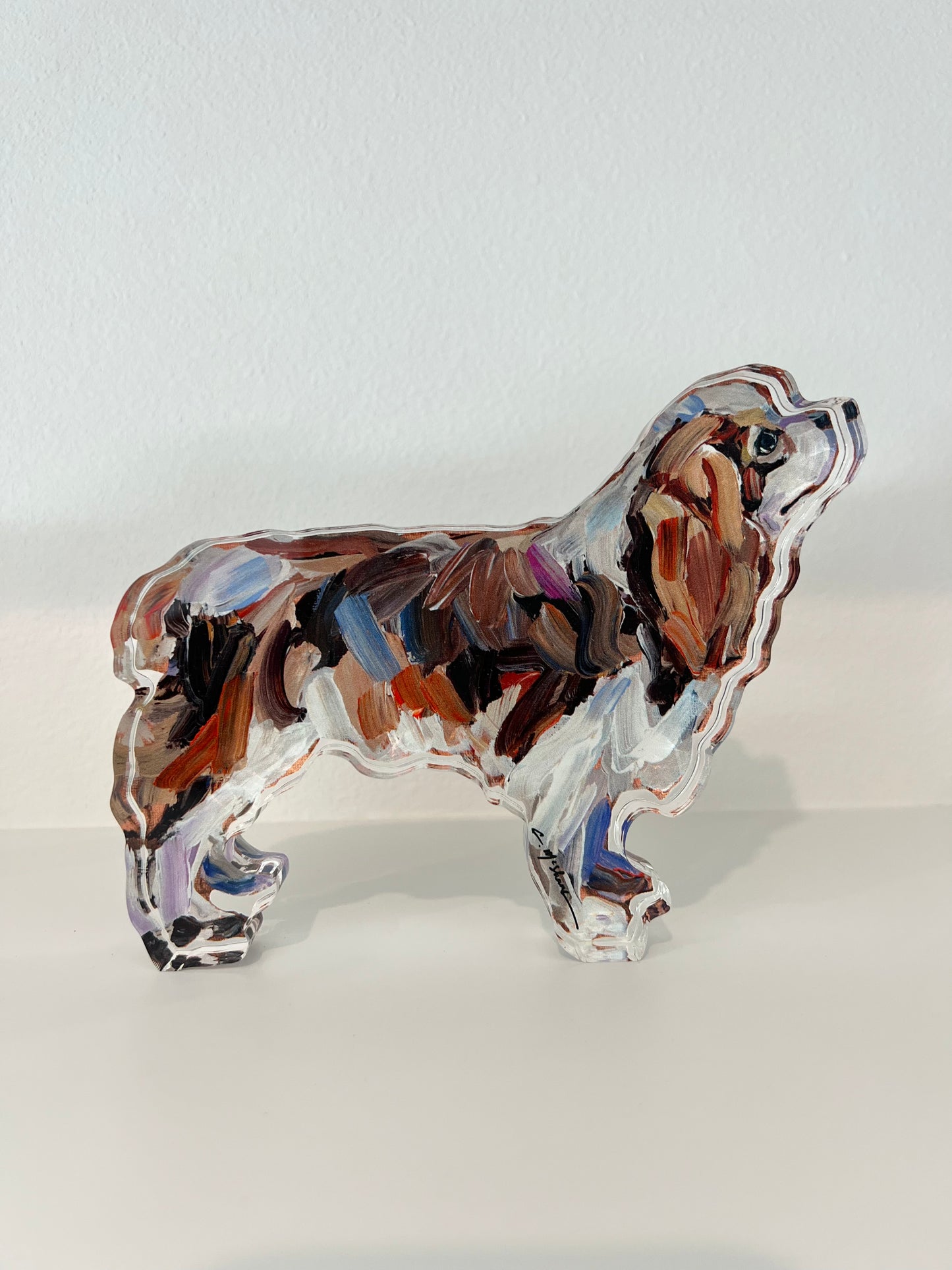 "Cavalier King Charles Blenheim" acrylic