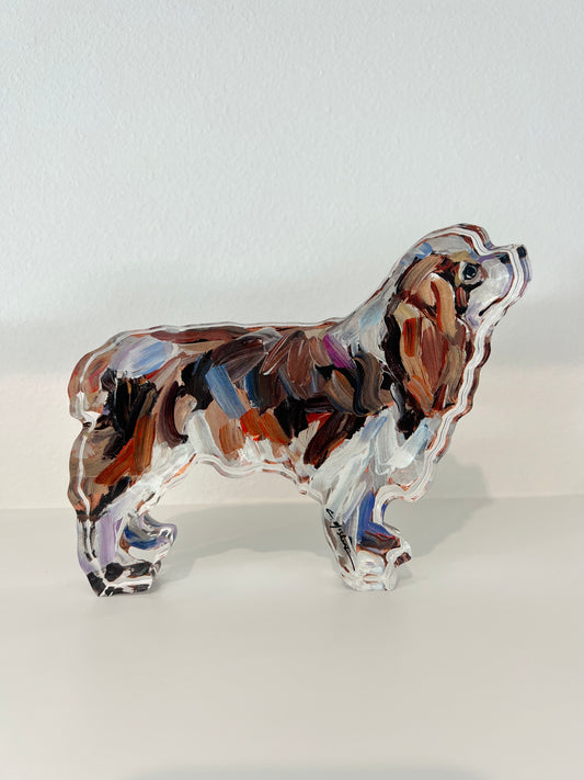 "Cavalier King Charles Blenheim" acrylic