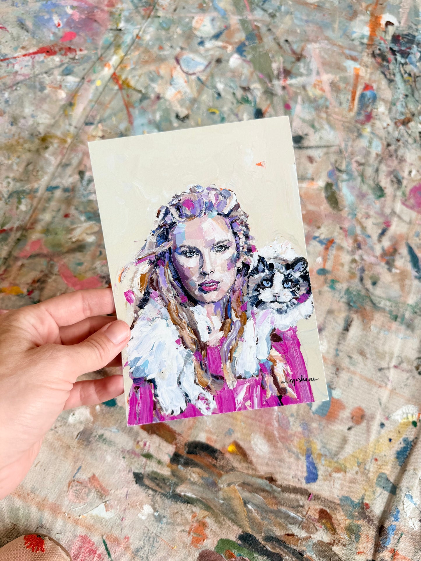 "Swiftie" 5X7 hand signed paper print