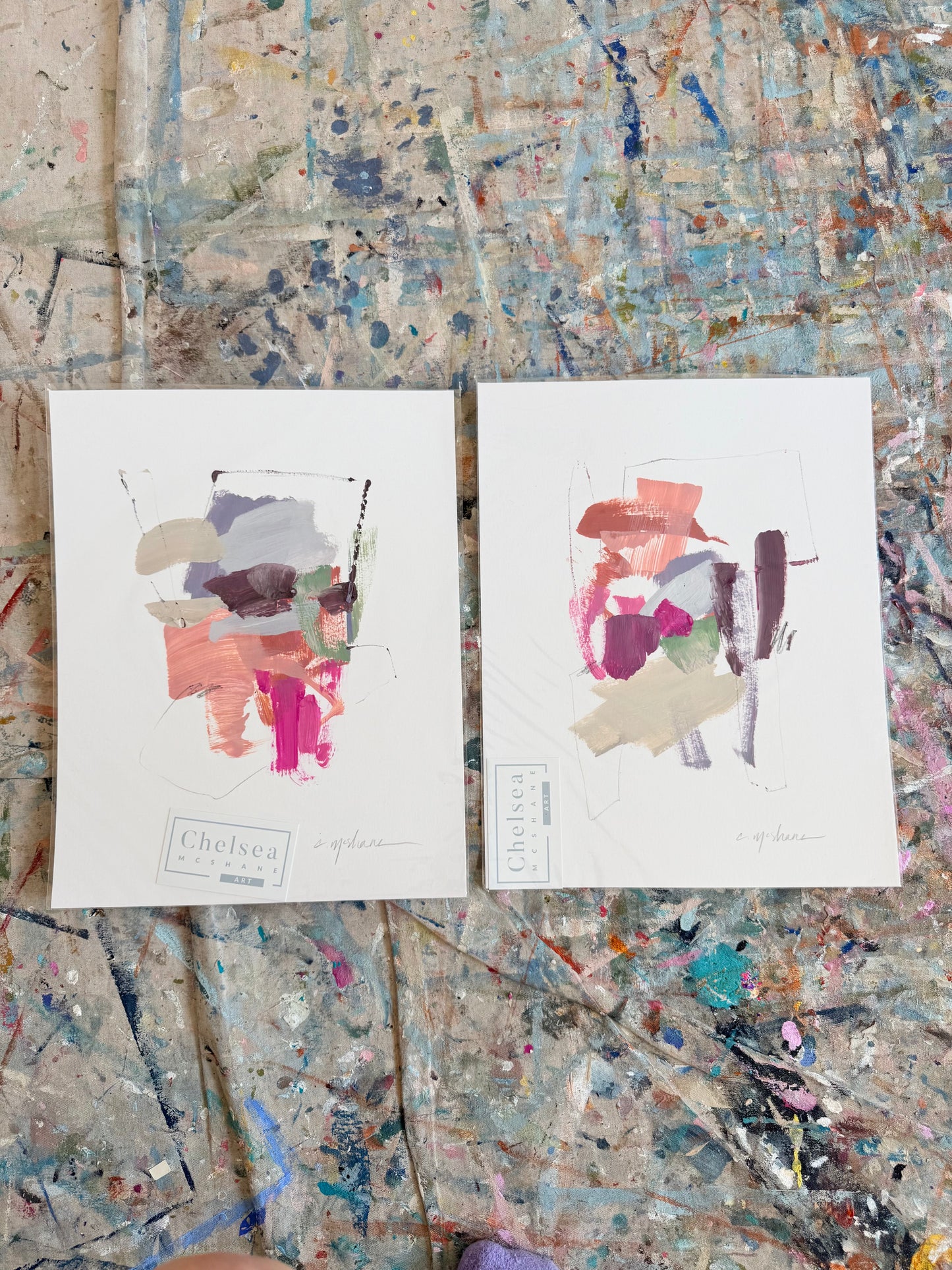 Original Abstract (Set of 2)