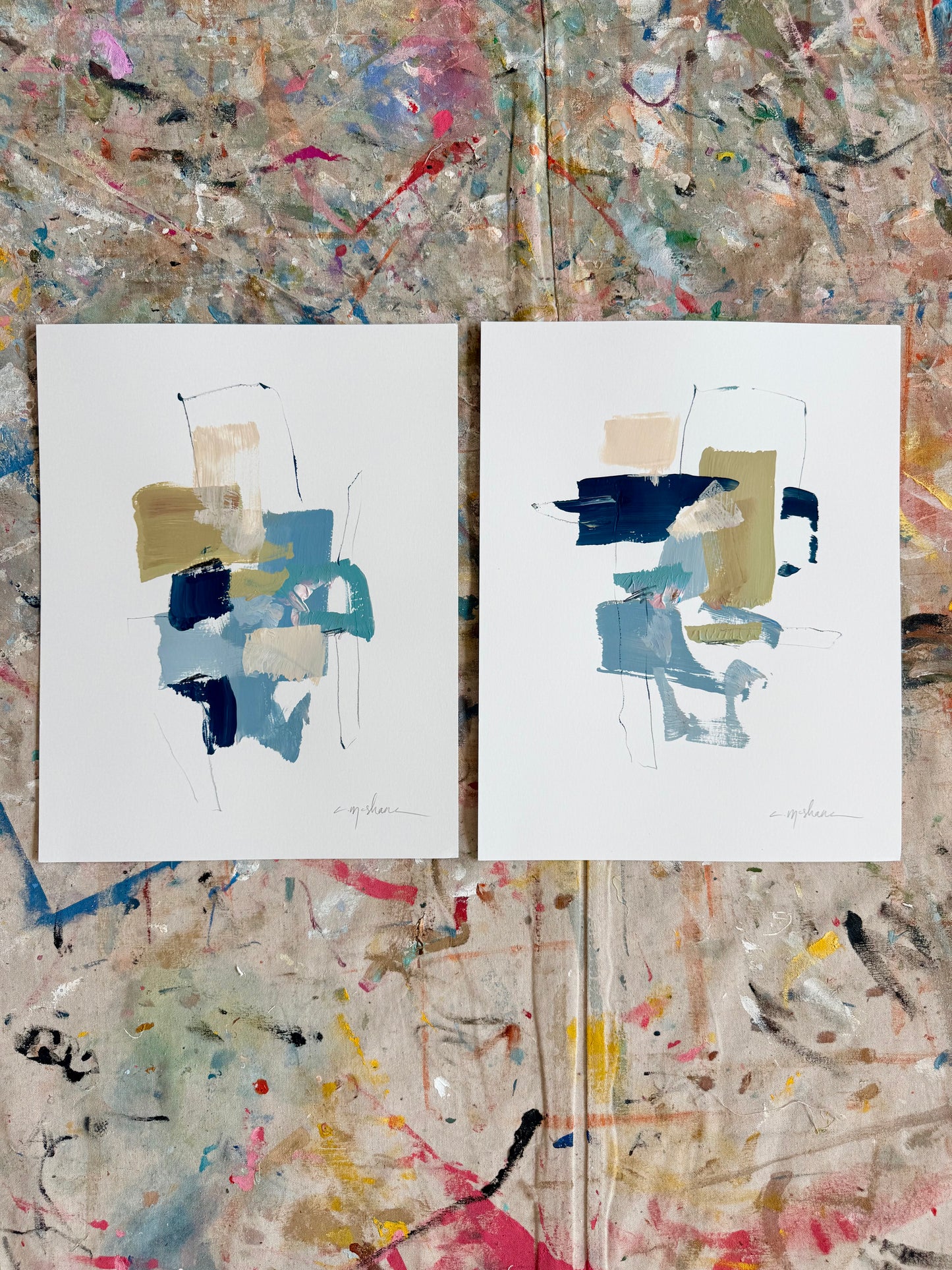 Original Abstract (Set of 2)