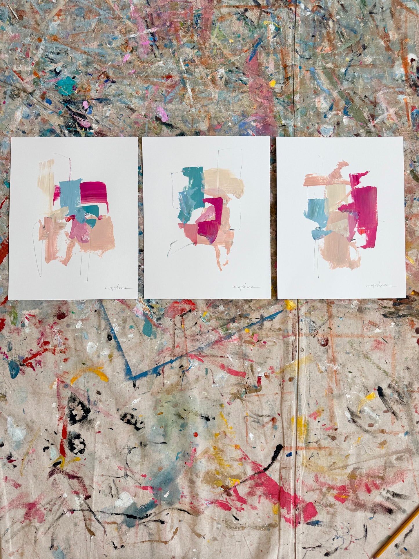 Original Abstract (Set of 3)