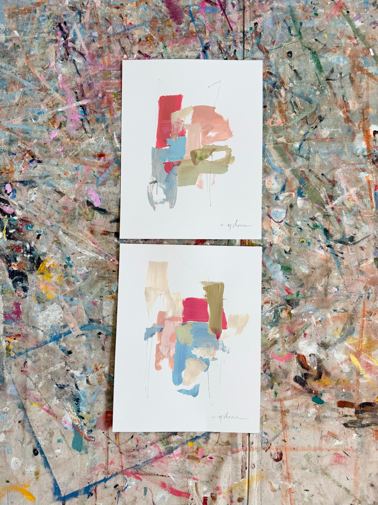 Original Abstract (Set of 2)
