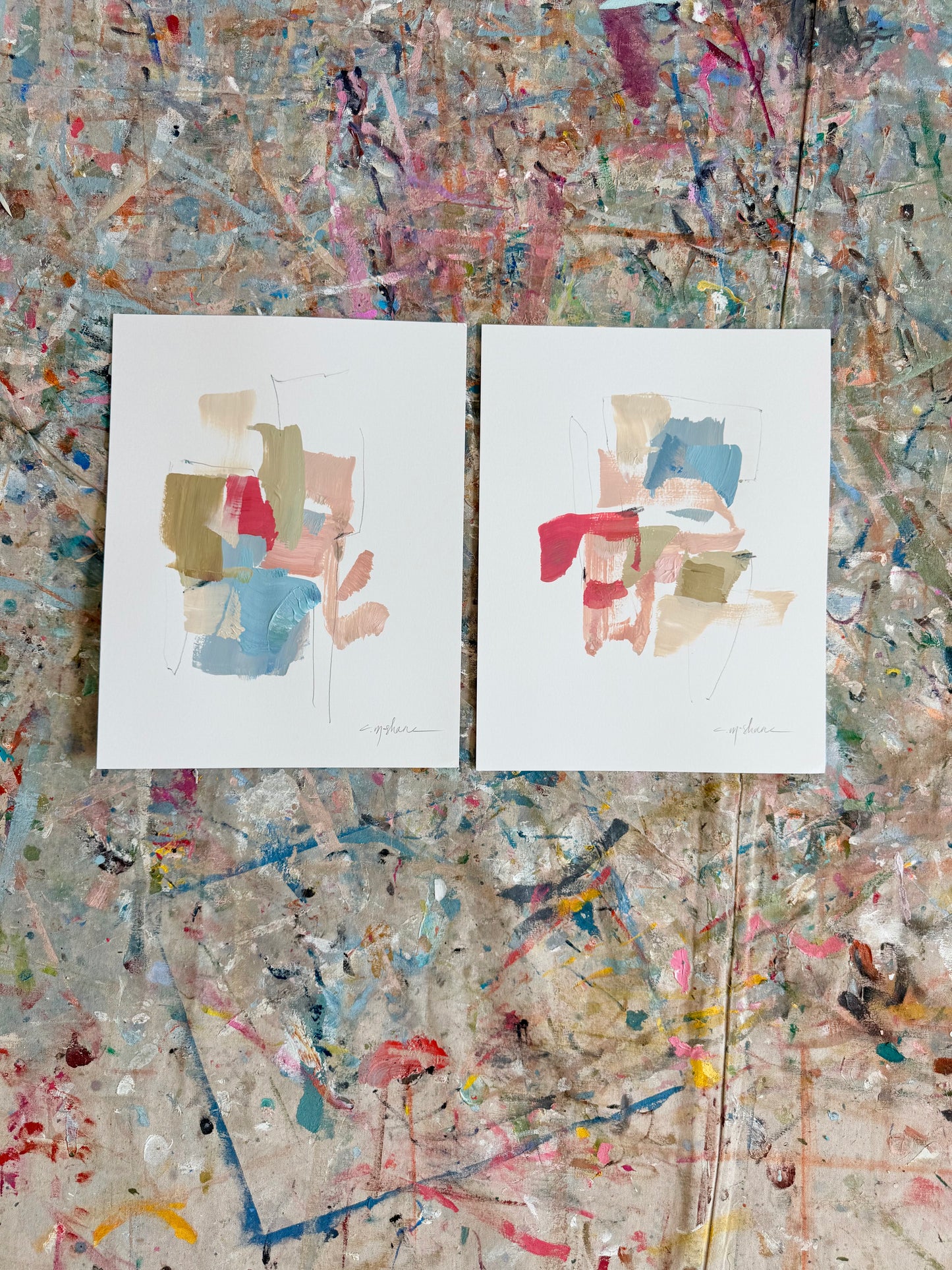 Original Abstract (Set of 2)