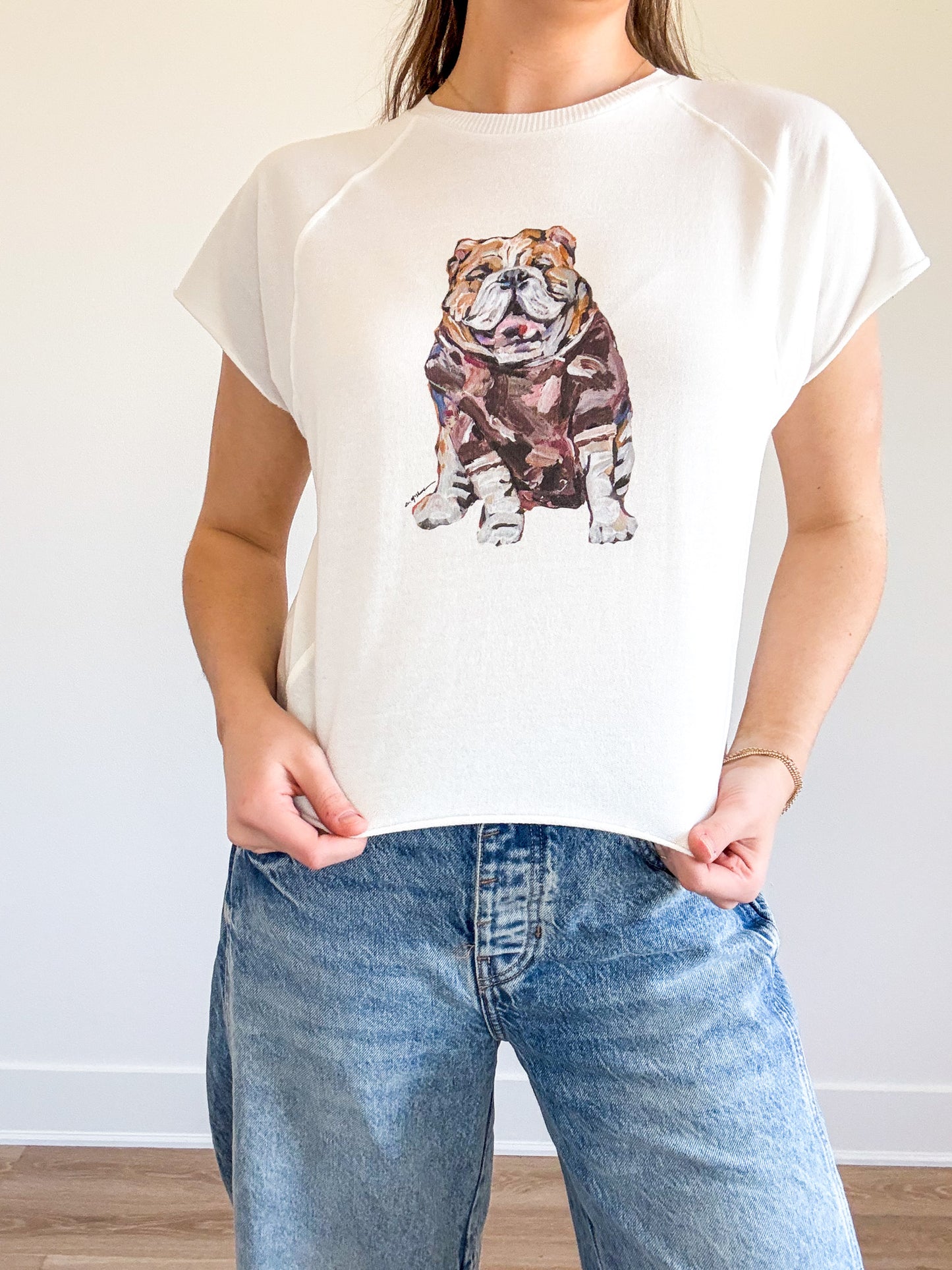 "Bulldog Maroon" Edgy Shirt