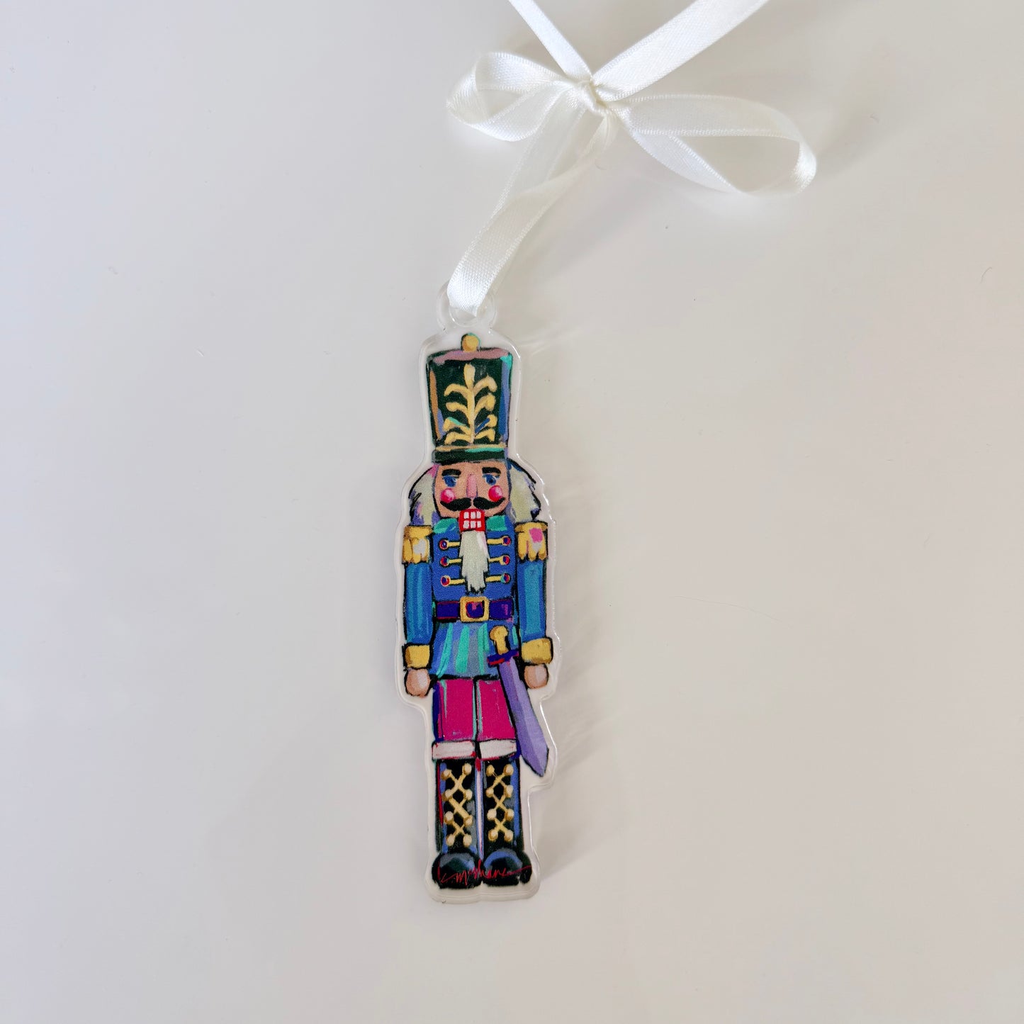 Nutcracker Christmas Acrylic Ornament | Wreath Charm