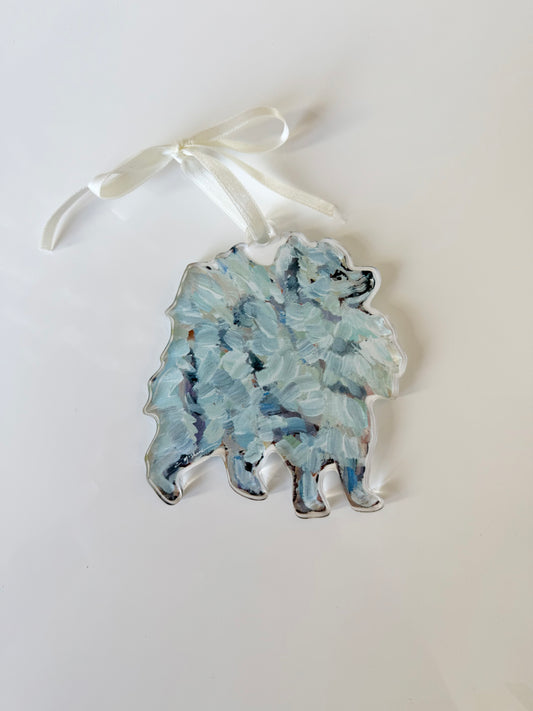 Pomeranian White (Ornament)