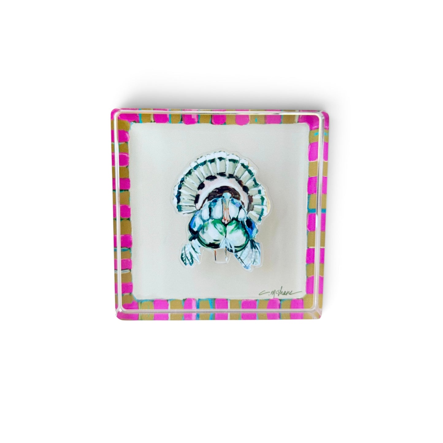 Pink Magnet Block | Interchangeable Acrylic Tabletop Display