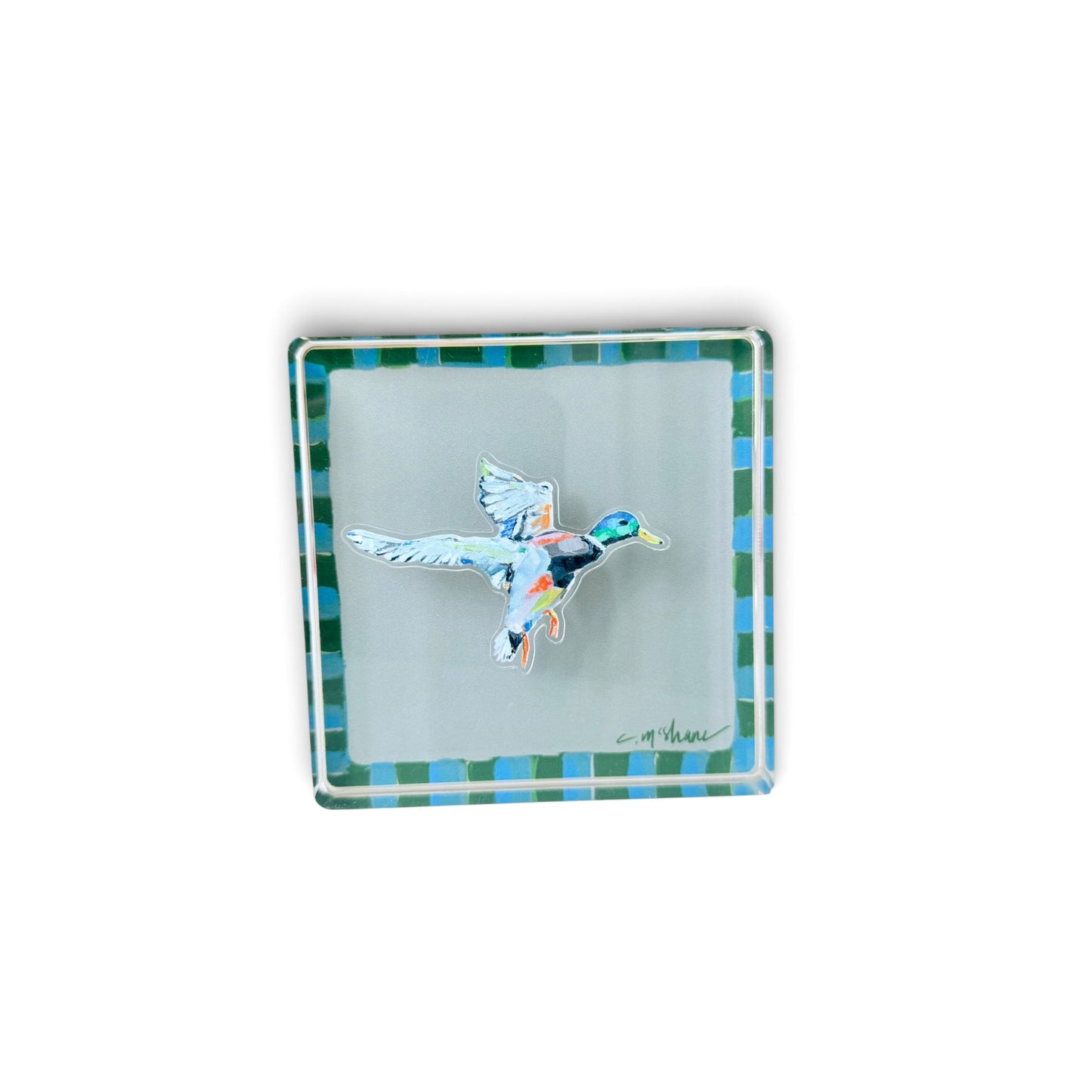 Blue & Green Magnet Block | Interchangeable Acrylic Tabletop Display