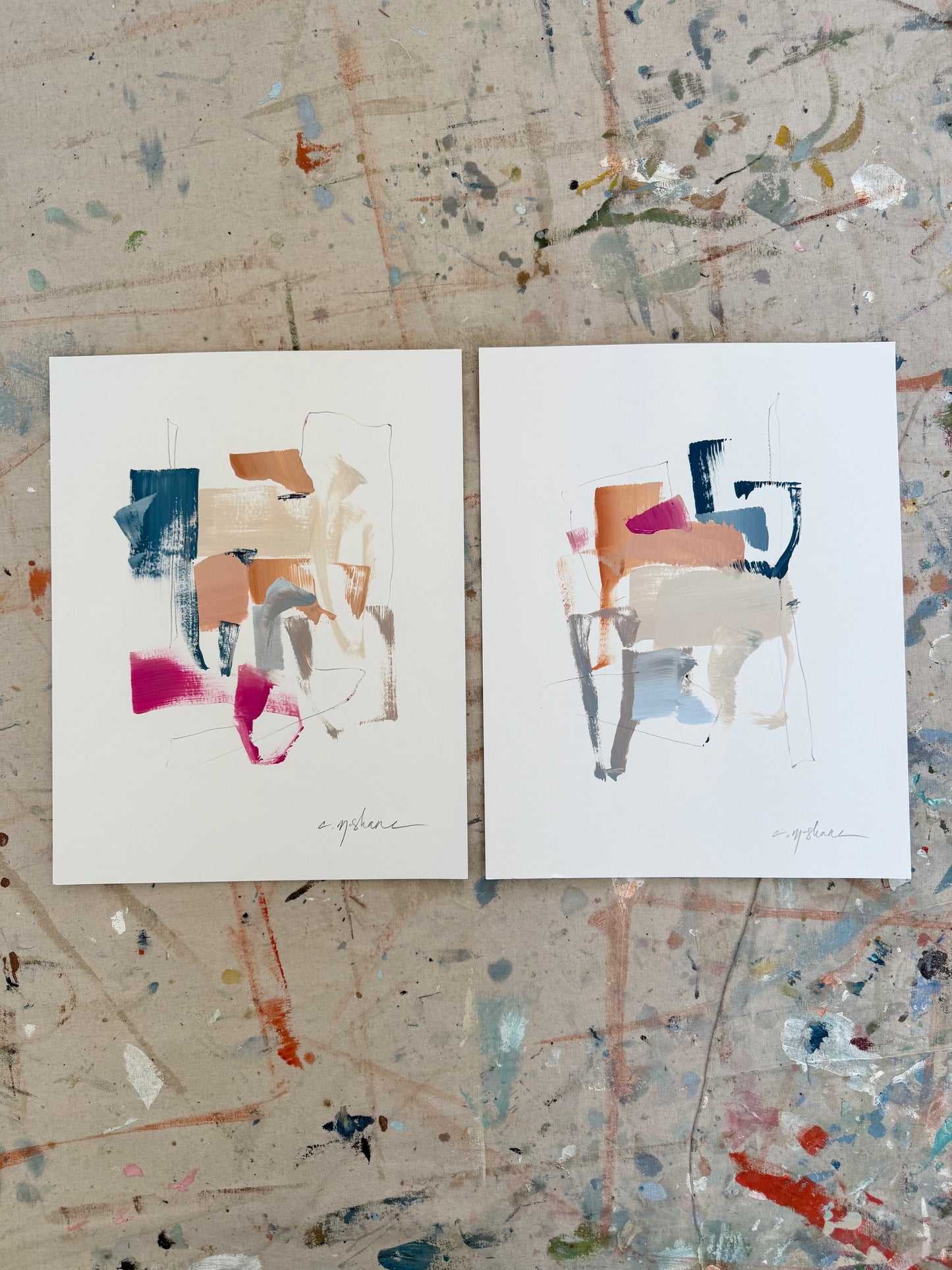 Original Abstract (Set of 2)