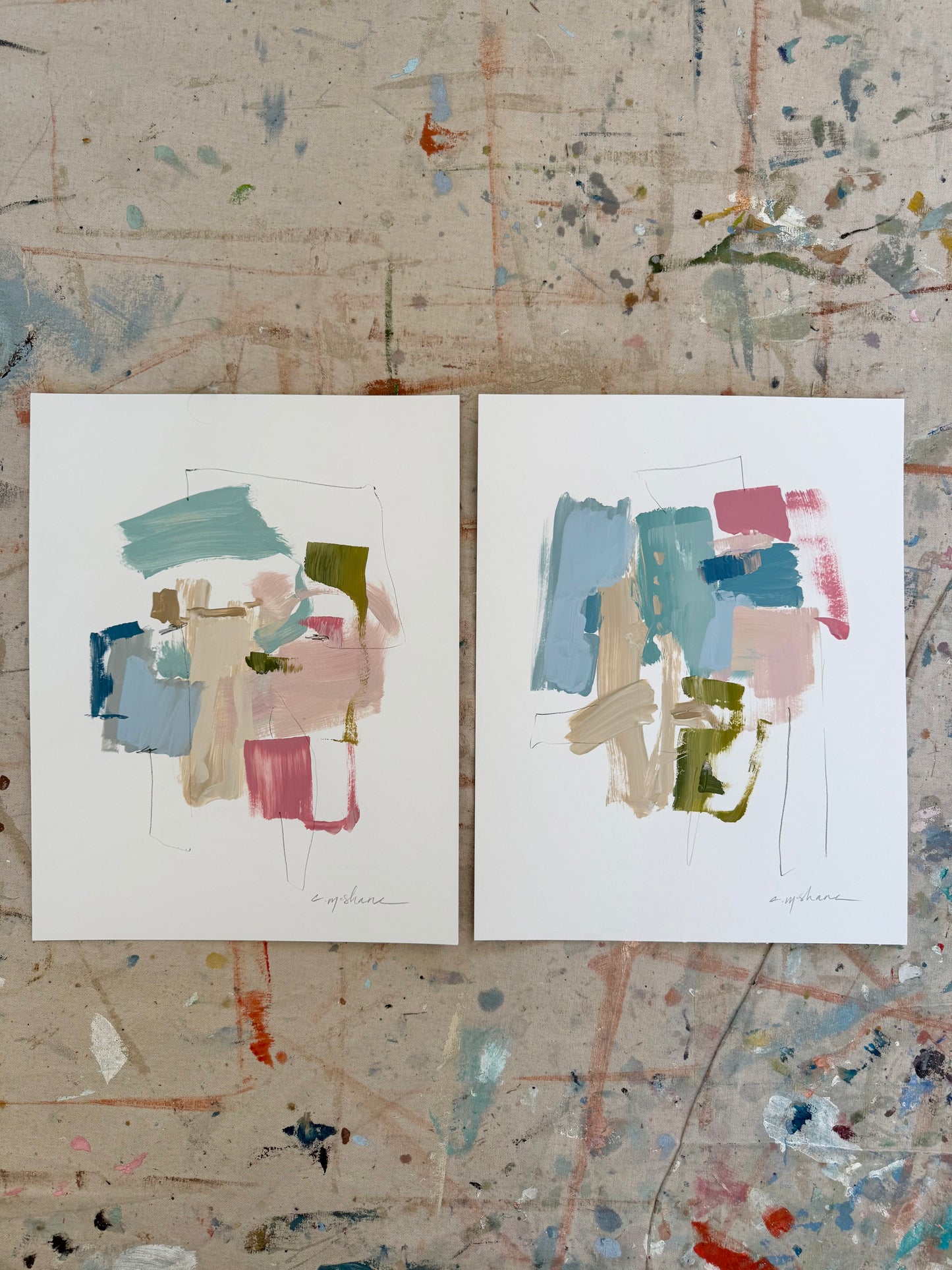 Original Abstract (Set of 2)