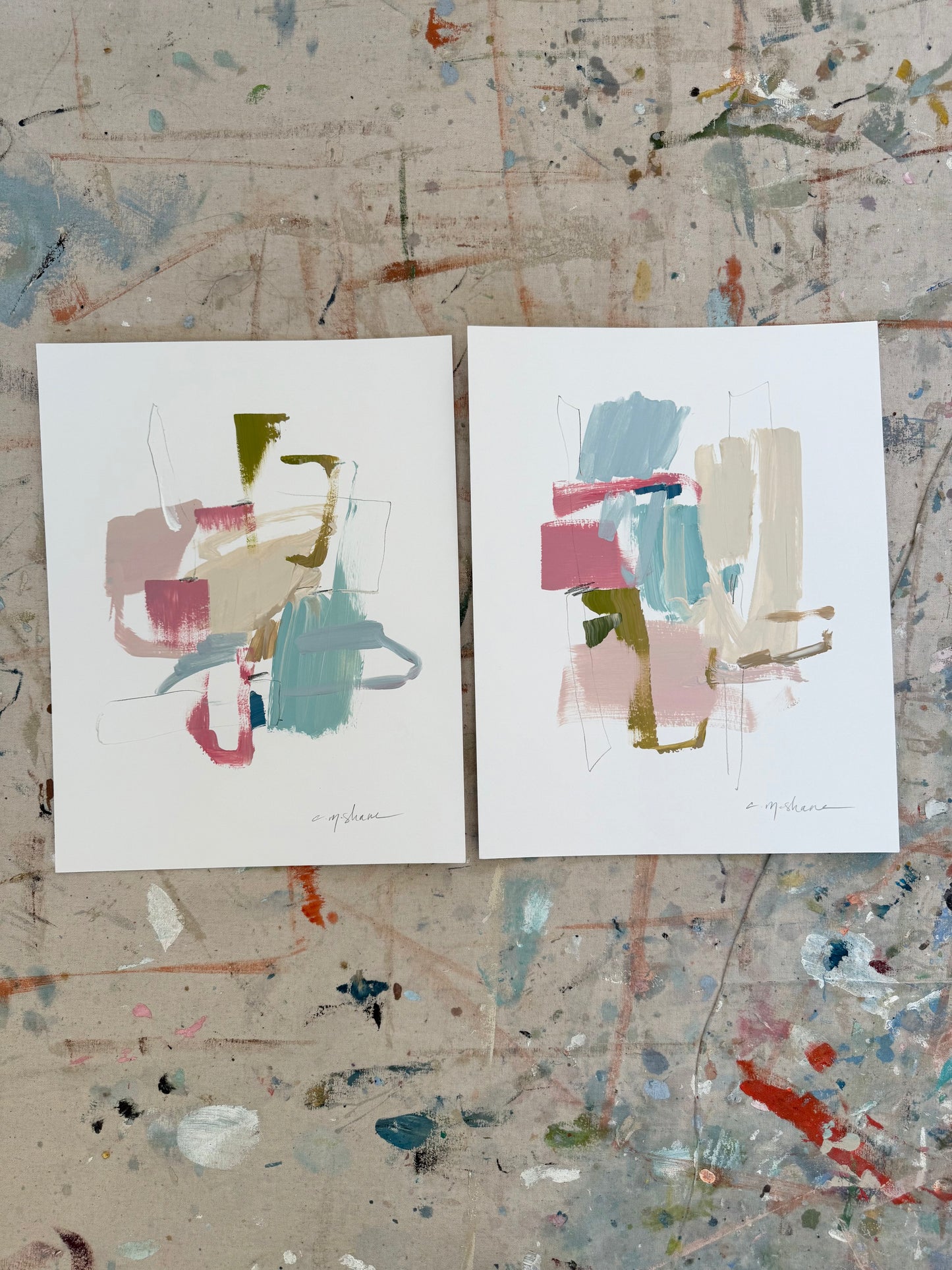 Original Abstract (Set of 2)