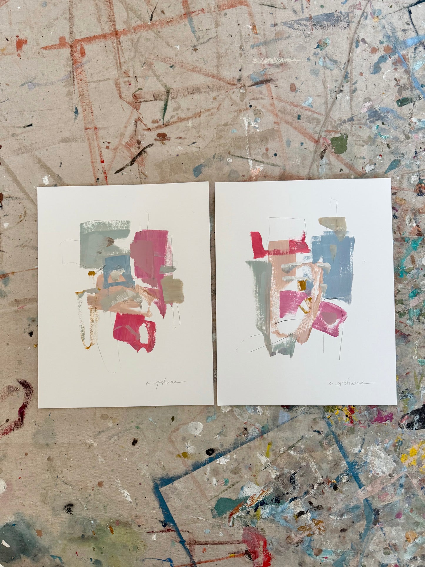 Original Abstract (Set of 2)