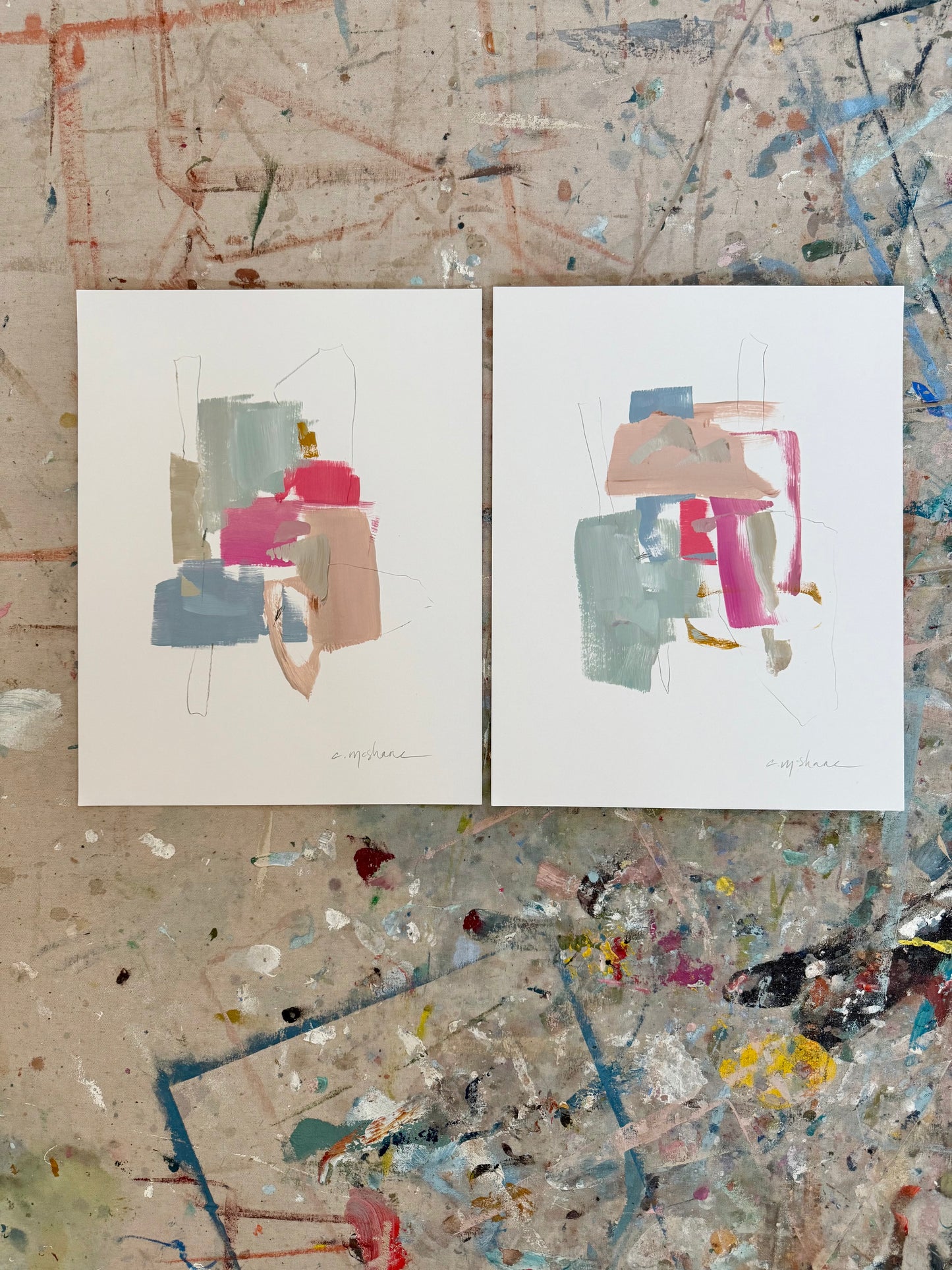 Original Abstract (Set of 2)