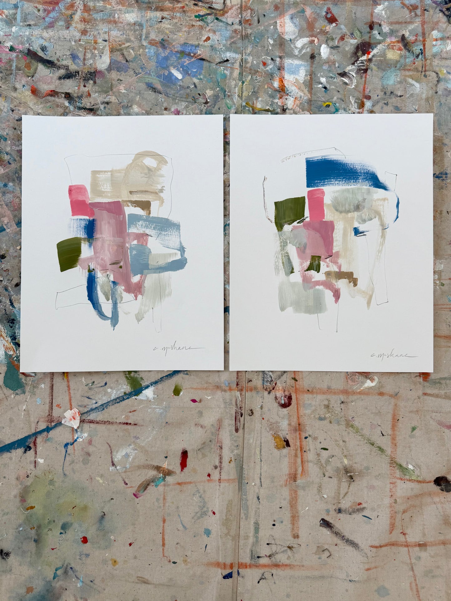 Original Abstract (Set of 2)