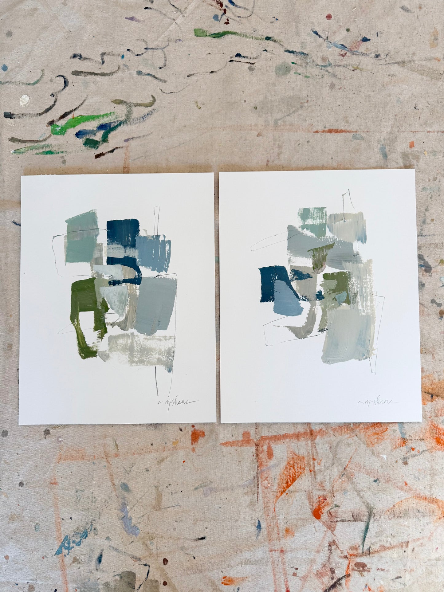 Original Abstract (Set of 2)