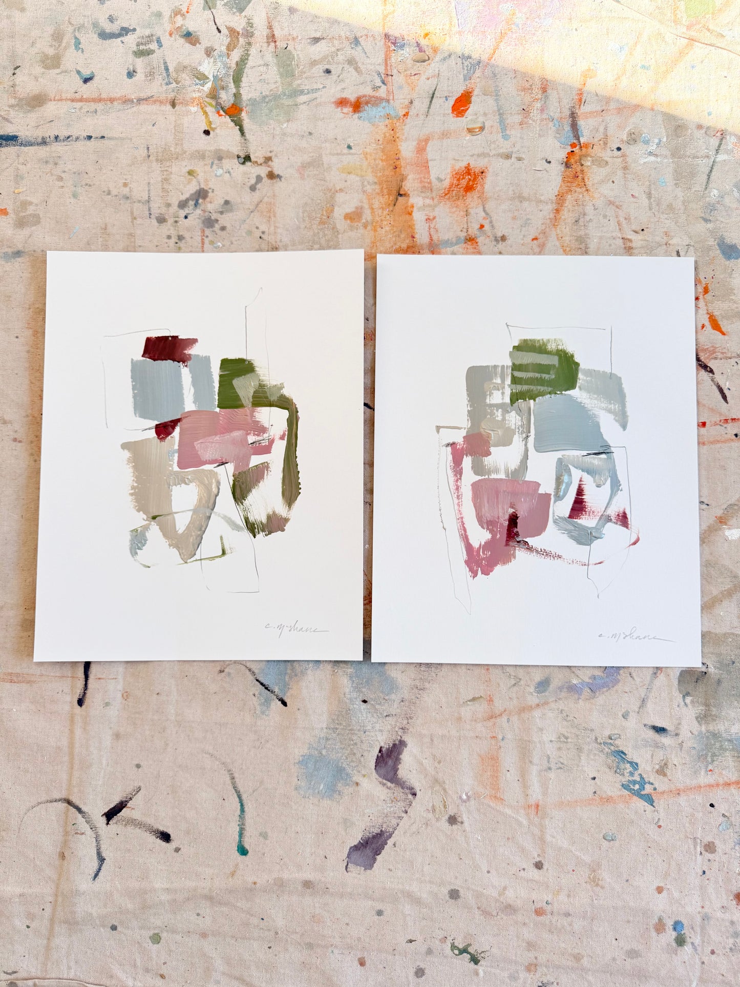 Original Abstract (Set of 2)