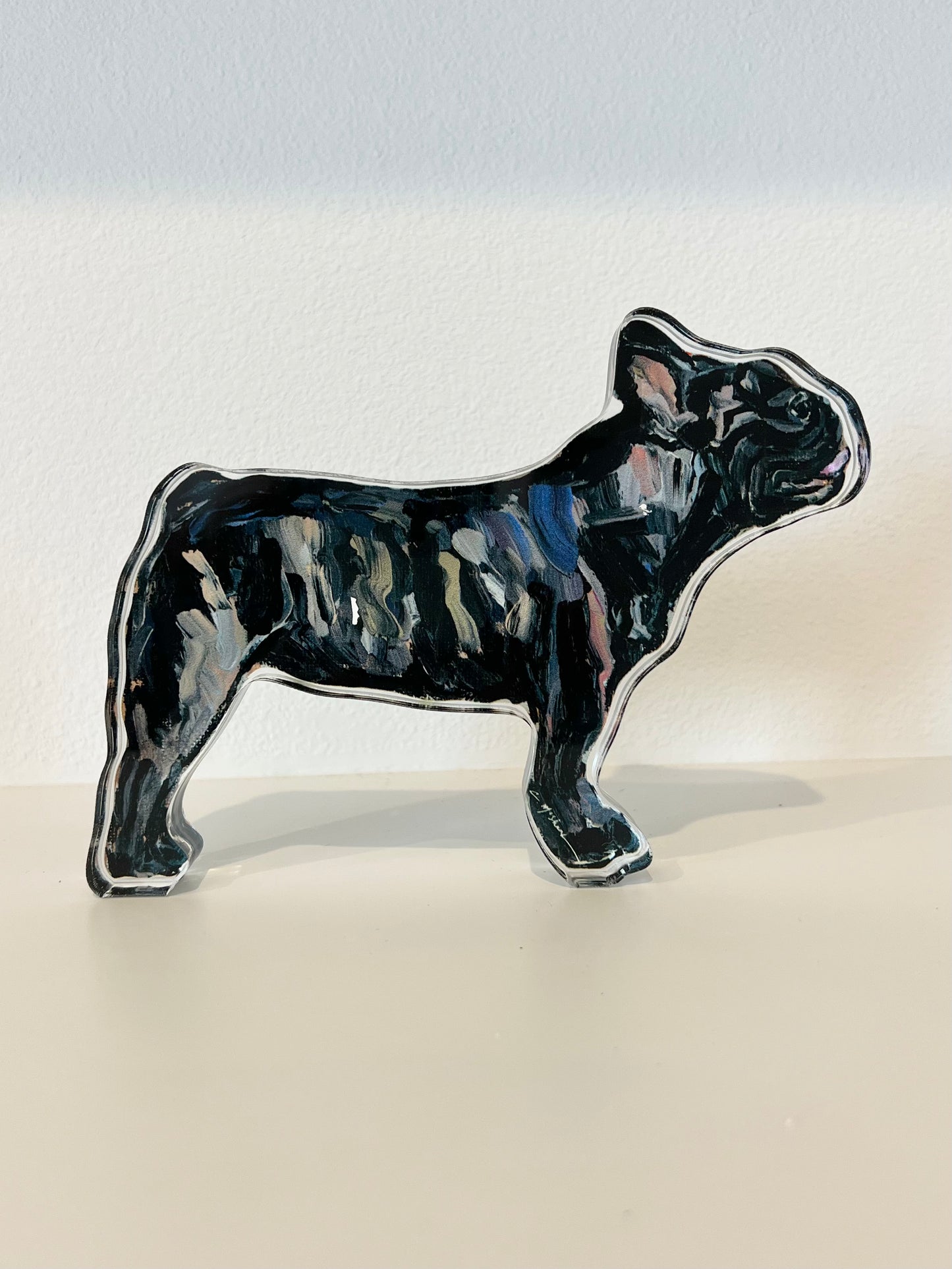 "Frenchie Brindle" acrylic