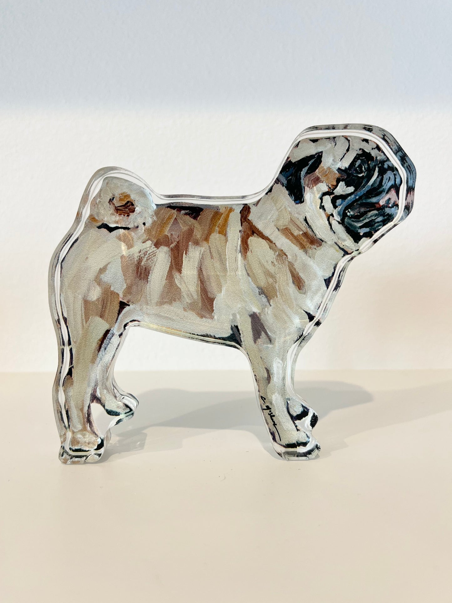 "Pug Fawn" acrylic
