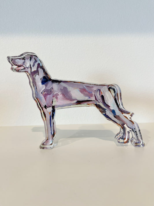 "Weimaraner" acrylic