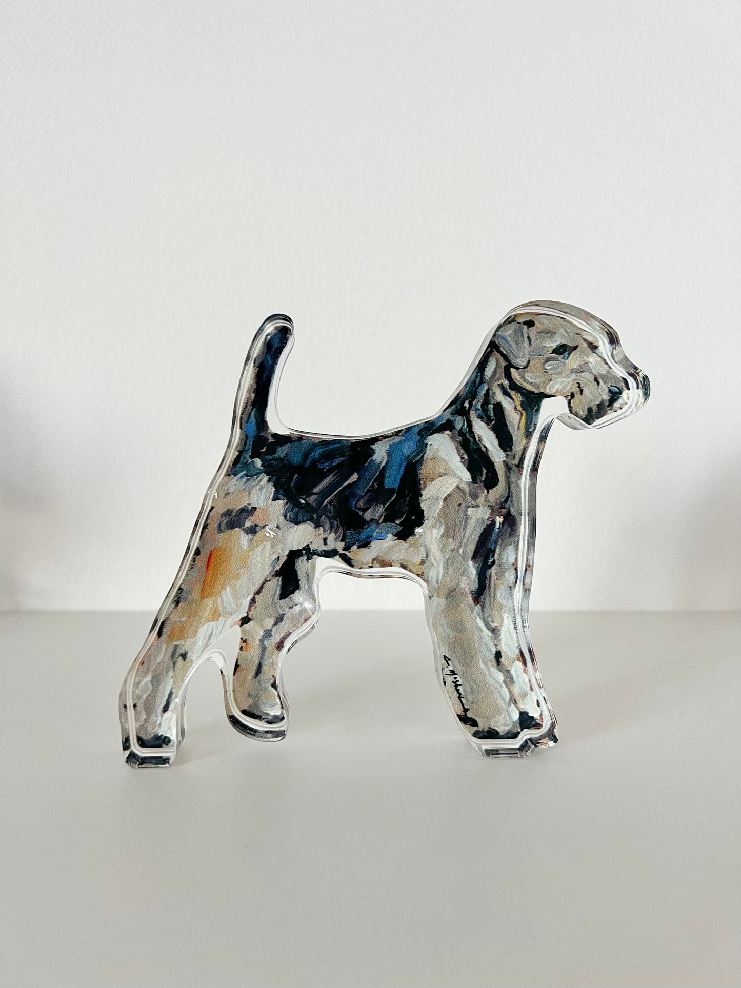 "Airedale" acrylic