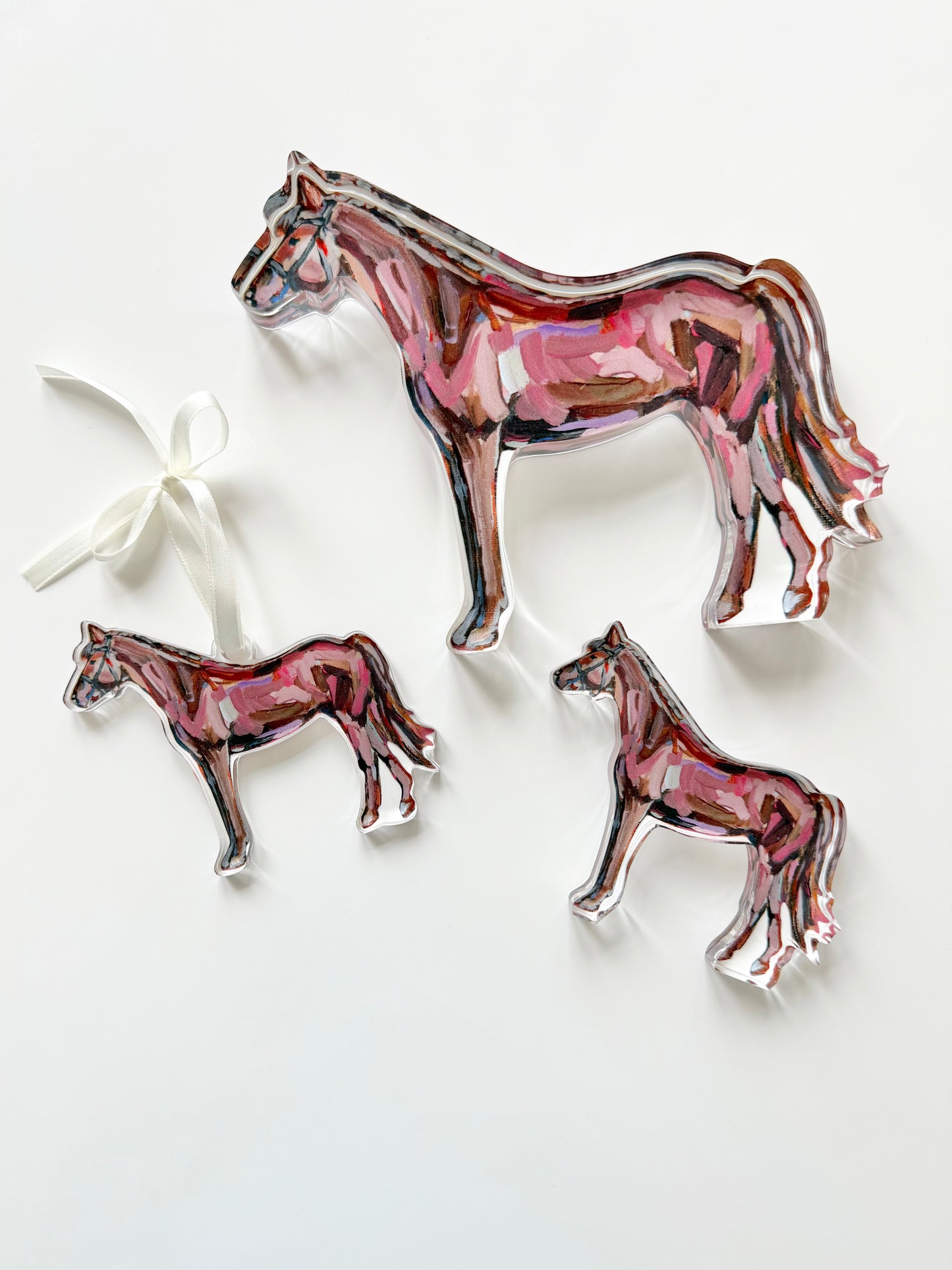 "Rose in the Dust" horse acrylic