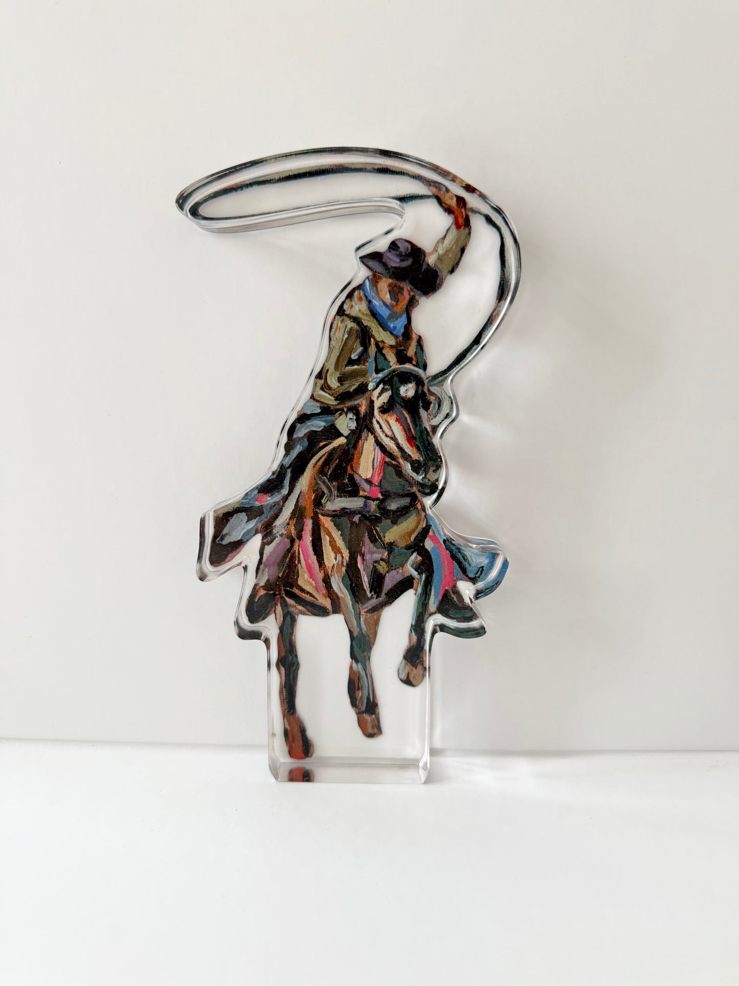 "Rodeo Roper" acrylic