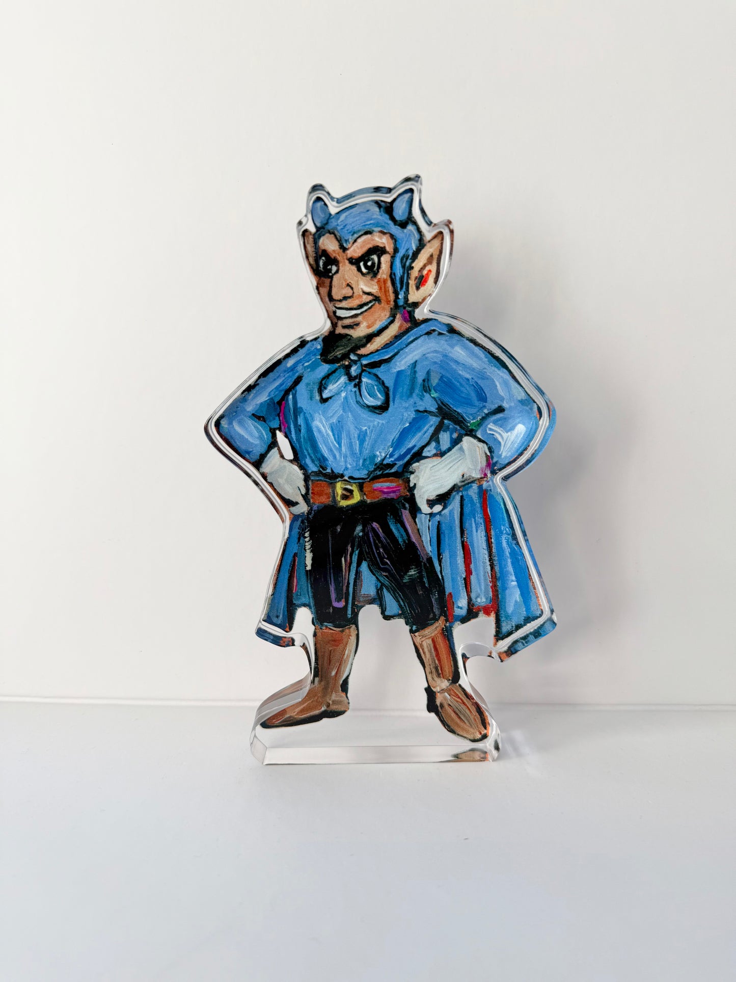"Devil Dude" acrylic shelfie