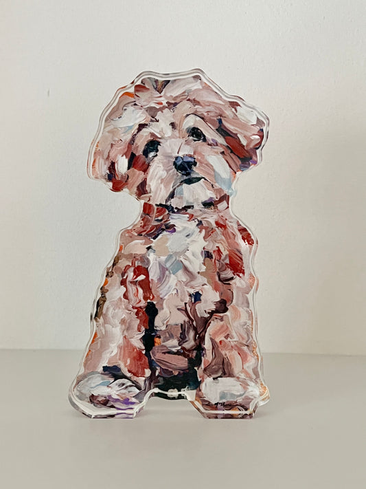 Maltipoo Apricot (Acrylic Cut Out)