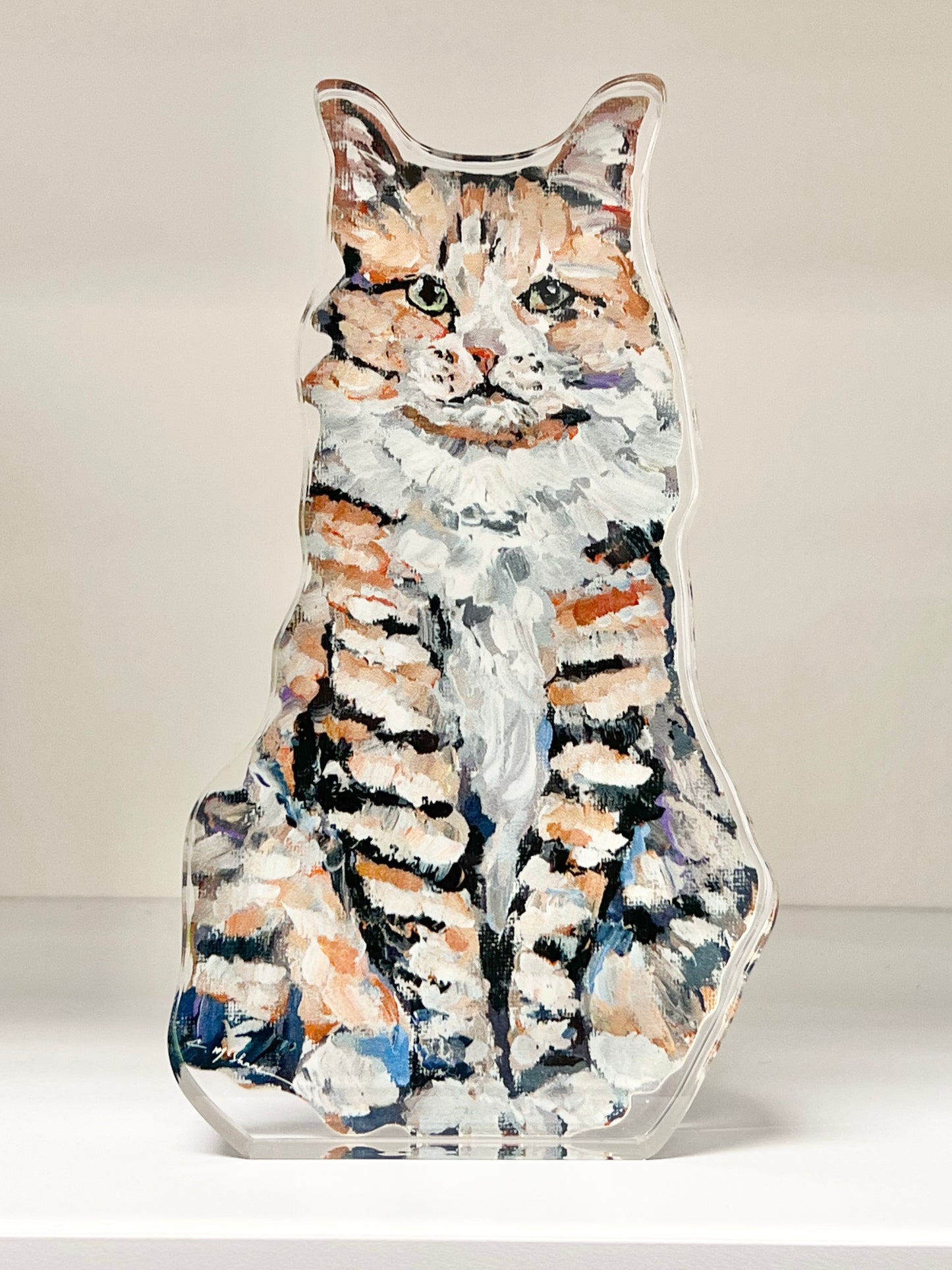 "Striped Cat" acrylic