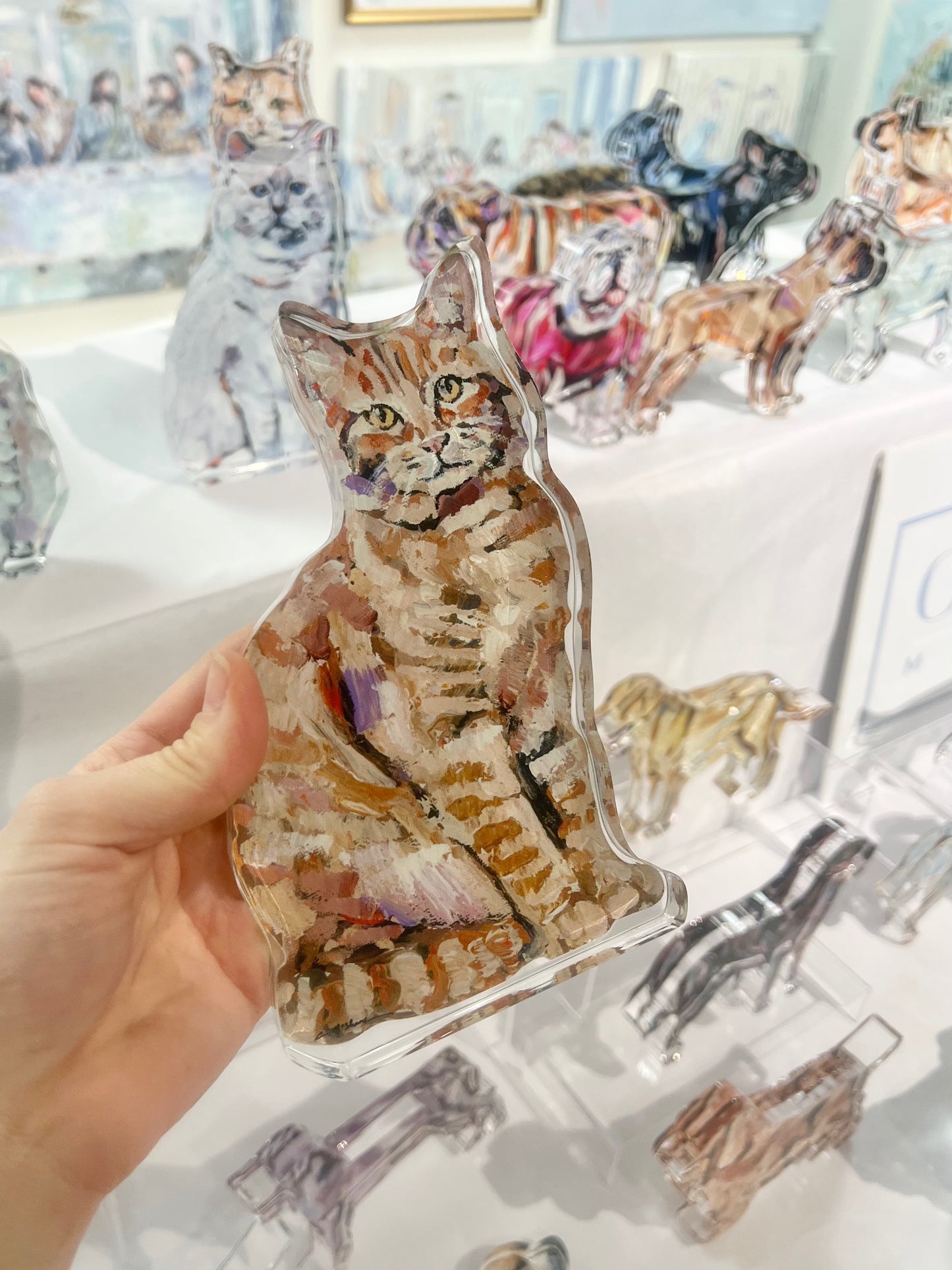 "Ginger Tabby Cat" acrylic