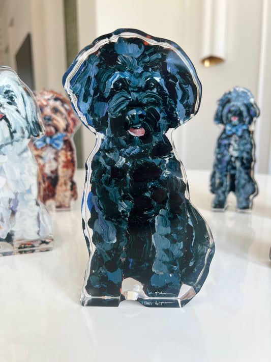 "Black small doodle" acrylic