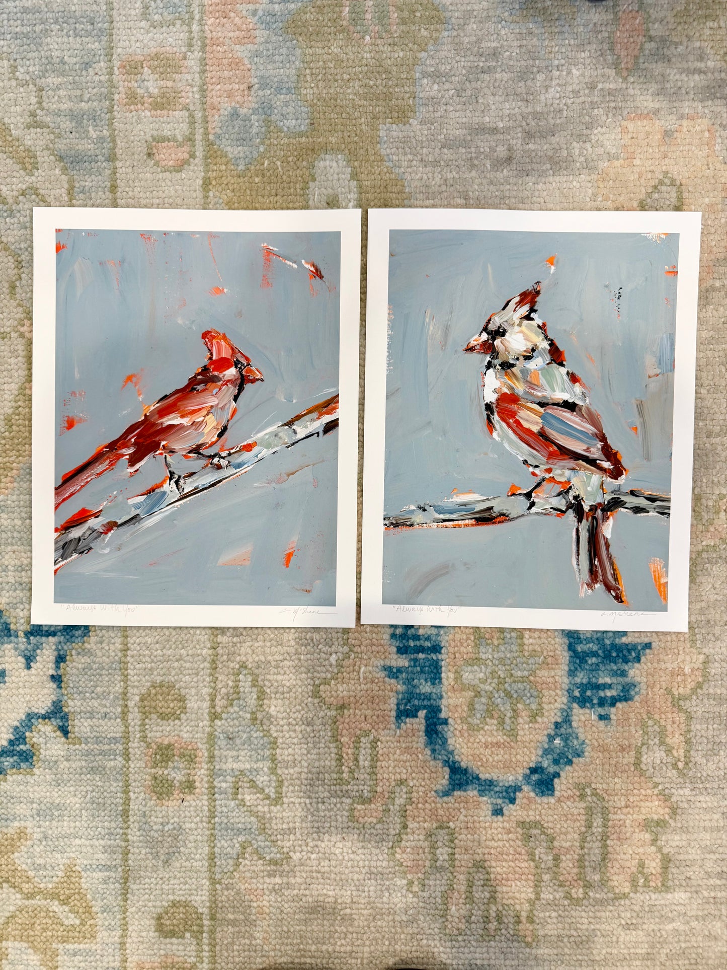 "Always With You" hand signed paper prints (set of 2)