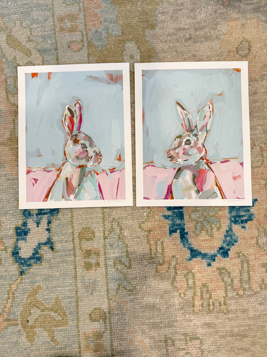 "Bunny Girl" 11X14 hand signed paper prints (set of 2)