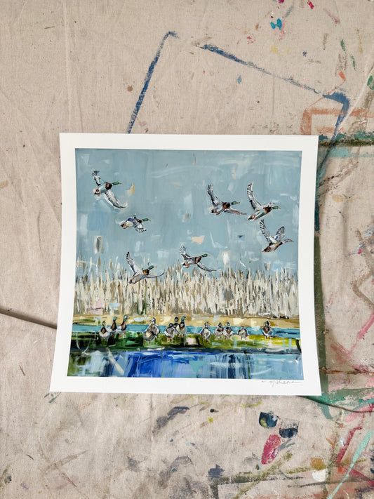 "Duck Season" hand signed paper print