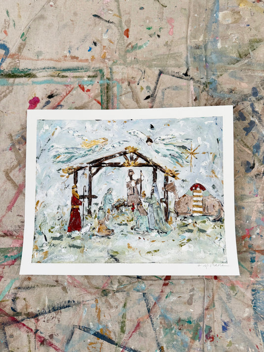 "Nativity" 14X11 hand signed paper print