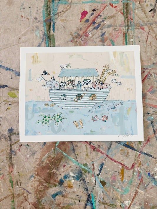 "Noah's Ark V" hand signed paper print