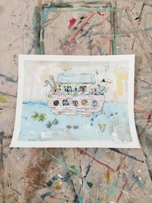 "Noah's Ark II" 14X11 hand signed paper print