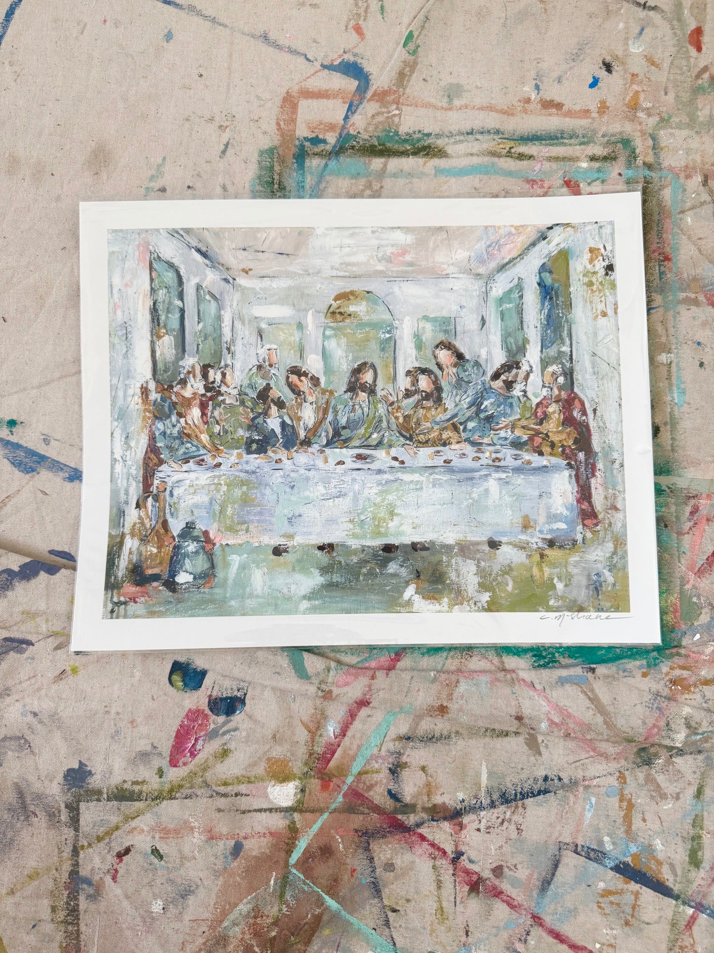 "The Legacy Meal I" hand signed paper print