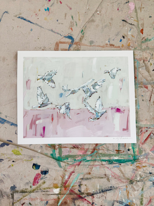 "Peace On Earth" 14X11 hand signed paper print