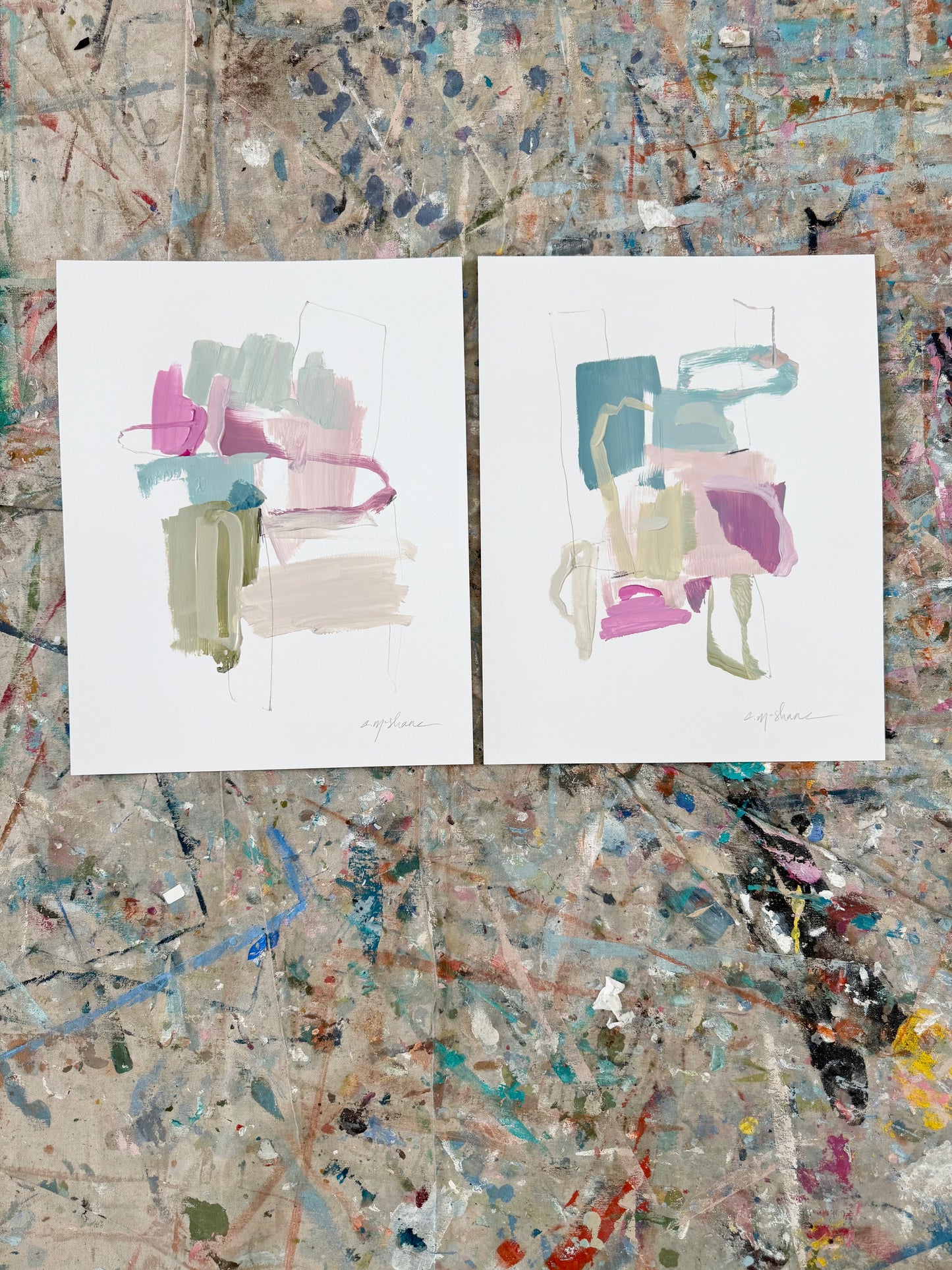 Original Abstract (Set of 2)