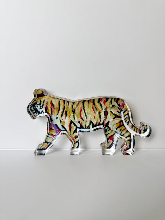 "Tiger Gold" acrylic shelfie