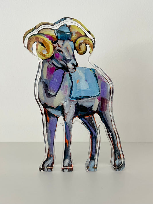 "North Carolina Ram" acrylic shelfie