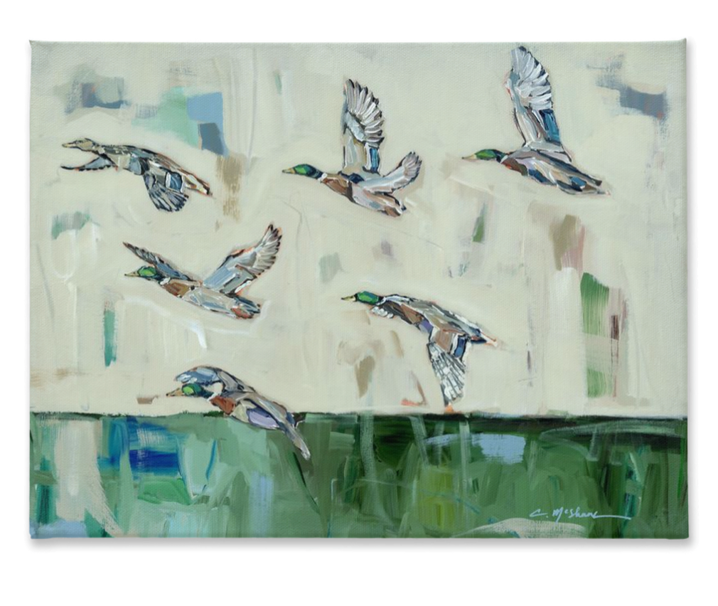 "Mallards Calling" on canvas